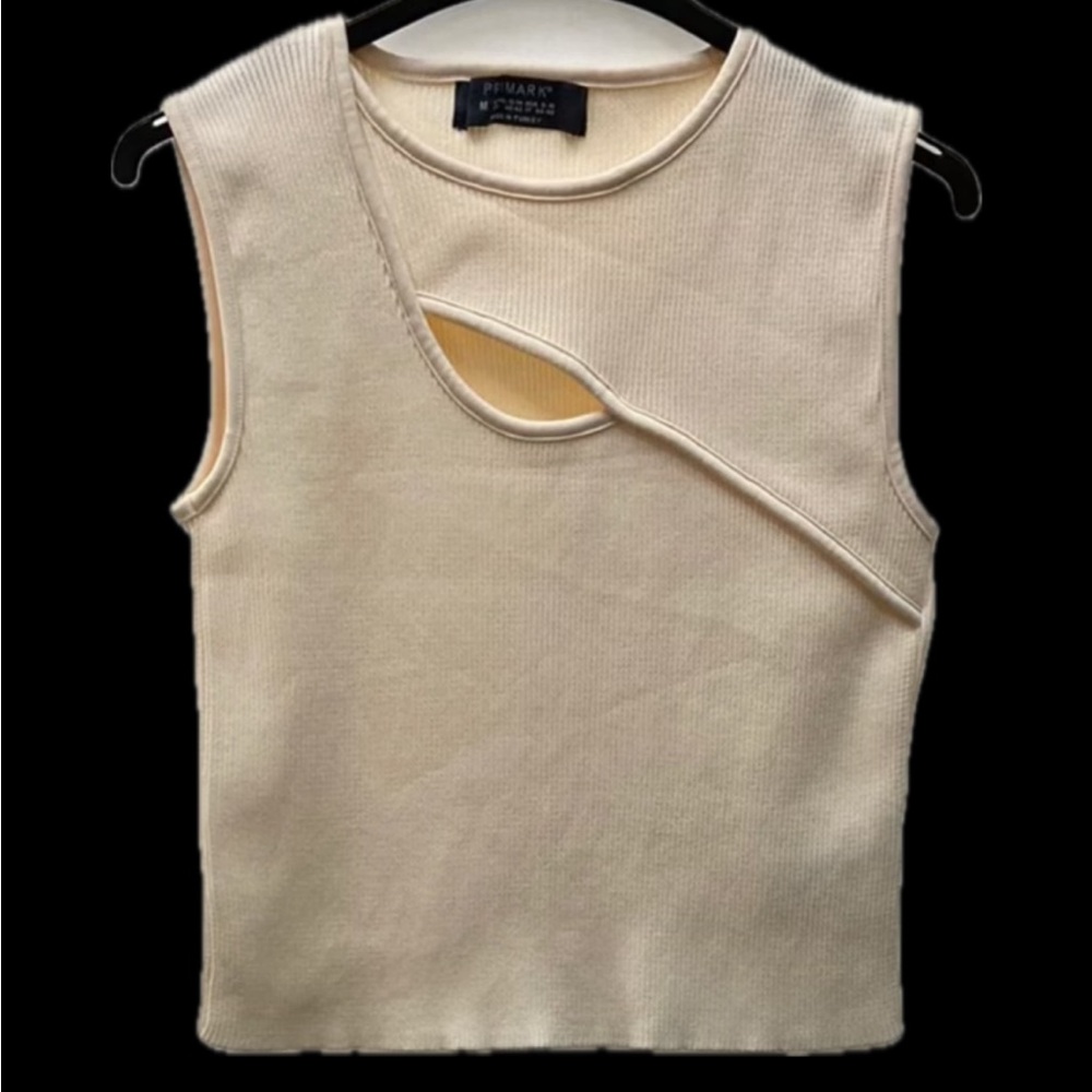 Primark Cream Cut-Out Tank Top